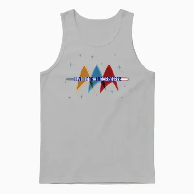 Star Trek: the Original Series Live Long and Prosper Deltas Unisex Tank Top - Ash