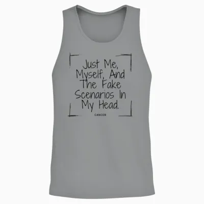 Cancer Funny Quote Unisex Tank Top - Sport Grey