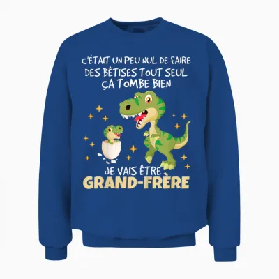 Child Future Big Brother 2026 Announcement Pregnancy Grandbrother 2026 Unisex Sweatshirt - Royal