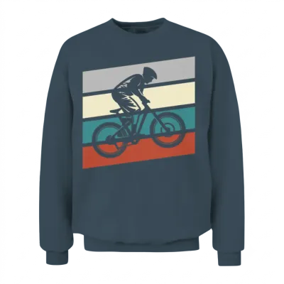Mountainbike Retro Unisex Sweatshirt - Dark Heather