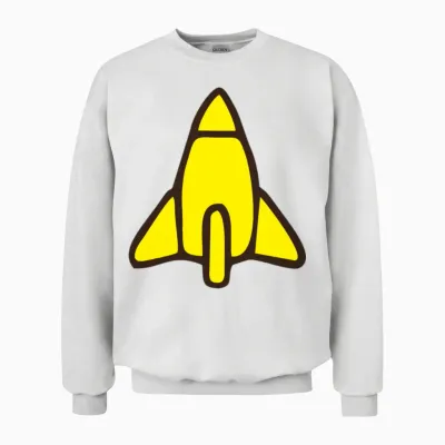 Reggie Rocket Unisex Sweatshirt - White