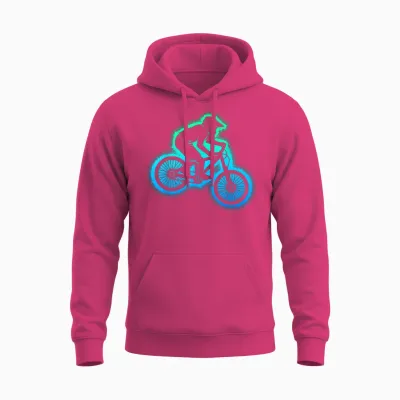 Mountainbike Mtb Downhill Biker Kinder Jungen Unisex Hoodie - Heliconia