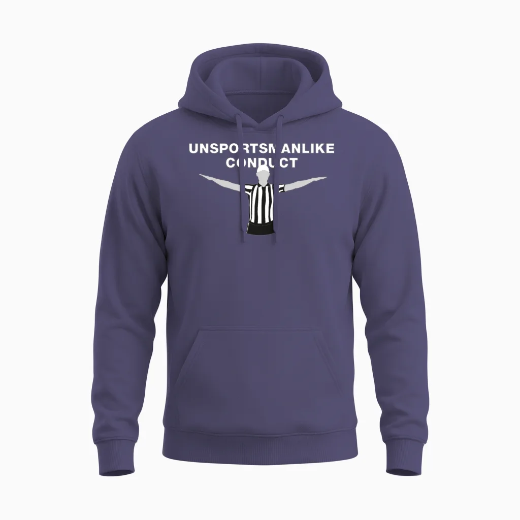 Unsportsmanlike Conduct Unisex Hoodie in Heather Sport Dark Navy