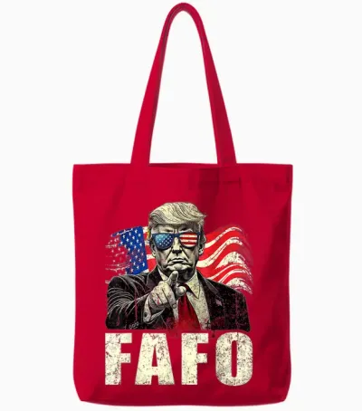 Funny Fafo Trump Fafo American Usa Tote Bags - Red