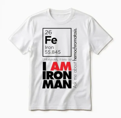 Hemochromatosis Awareness Unisex T-Shirt - White