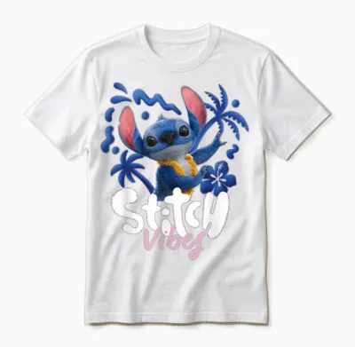 Disney Lilo & Stitch Live-Action Movie Stitch Vibes Hula Unisex T-Shirt - White