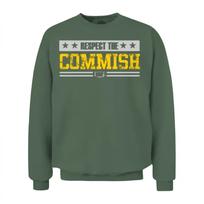Respect the Commish Unisex Sweatshirt - Military Green