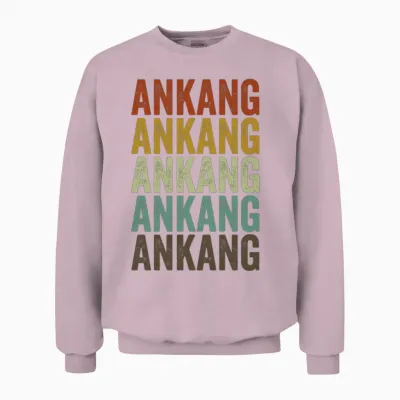 Ankang China Retro Vintage Unisex Sweatshirt - Light Pink