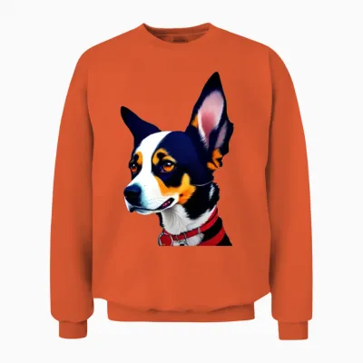 Funny Dog Unisex Sweatshirt - Orange