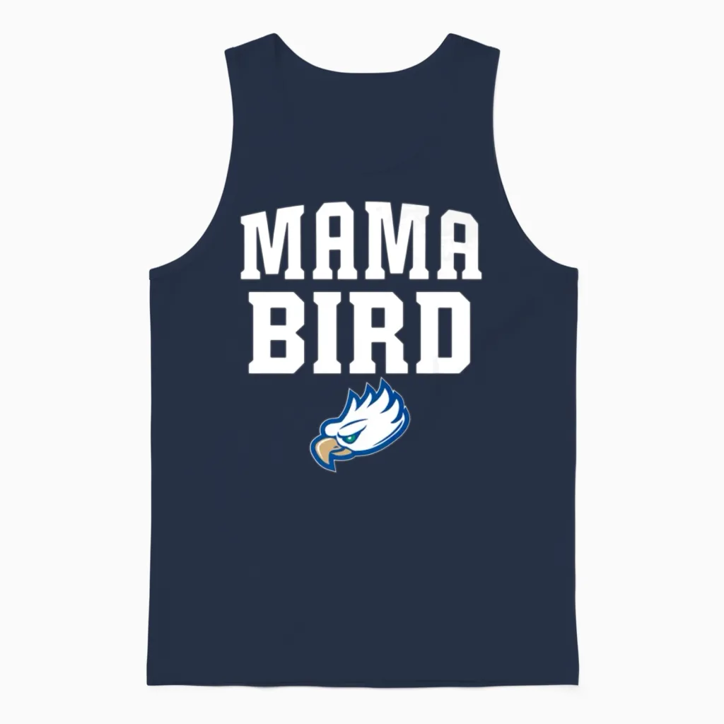 Florida Gulf Coast Eagles Mama Bird Unisex Tank Top in Navy