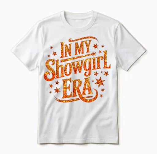 In My Show Girl Era Bling Grovy Unisex T-Shirt in White