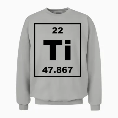 Ti (titanium) - Small Unisex Sweatshirt - Ash