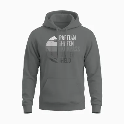 Herren Papitän Papa Kapitän Vatertag Captain Anker Segler Schiffer Unisex Hoodie - Graphite Heather