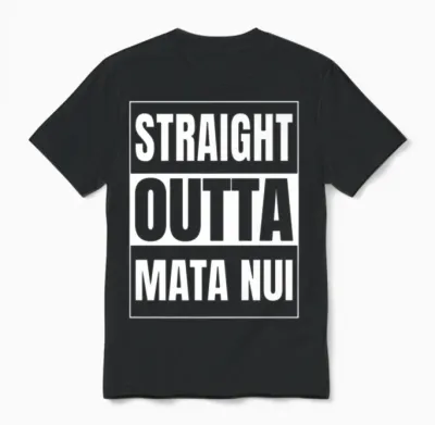 Straight Outta Mata Nui Etymology Unisex T-Shirt - Black