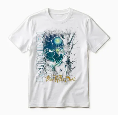 Iron Maiden - Fear of the Dark Unisex T-Shirt - White