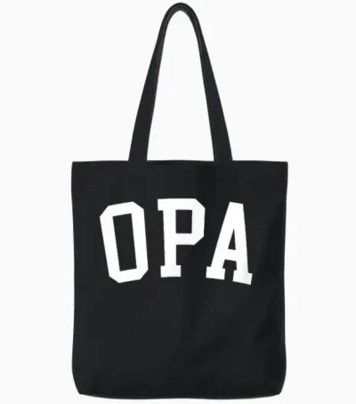 Opa Tote Bags - Black