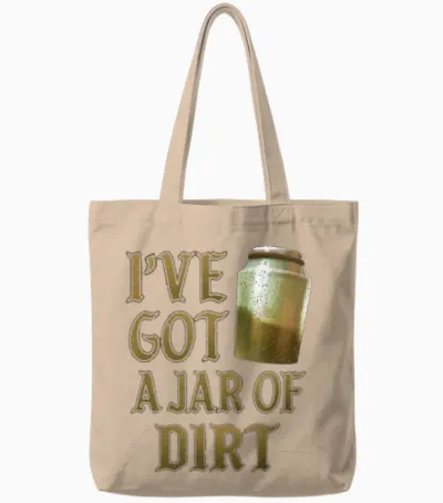 Disney Pirates of the Caribbean I've Got a Jar of Dirt T-Shirt Small Tote Bags - Natural