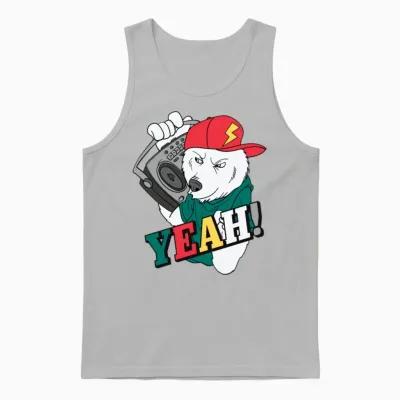 Funny Children 43 Unisex Tank Top - Ash