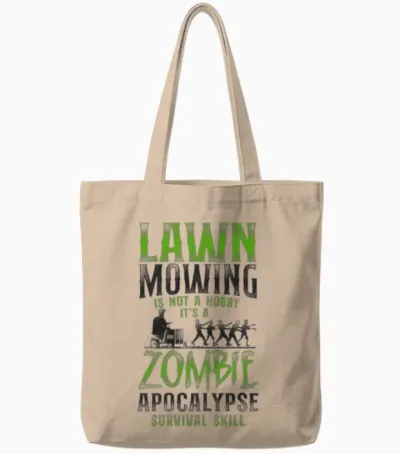 Lawn Mower Mowing Dad Father Tote Bags - Natural