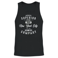 New York City Born in 1981 Vintage Birthday Unisex Tank Top - Black – 2