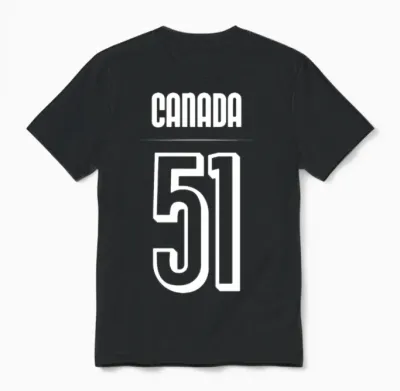 Canada 51 Unisex T-Shirt - Black