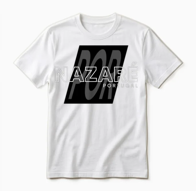 Nazaré's Performance in Portugal Unisex T-Shirt in White