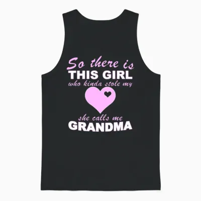 Grandma Granddaughter Unisex Tank Top - Black