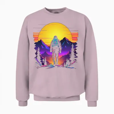 Hiking Unisex Sweatshirt - Light Pink