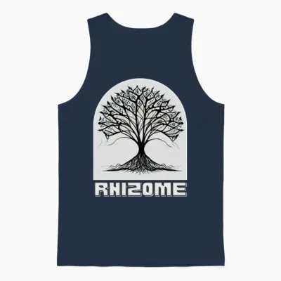 Botanic Brave Unisex Tank Top - Navy