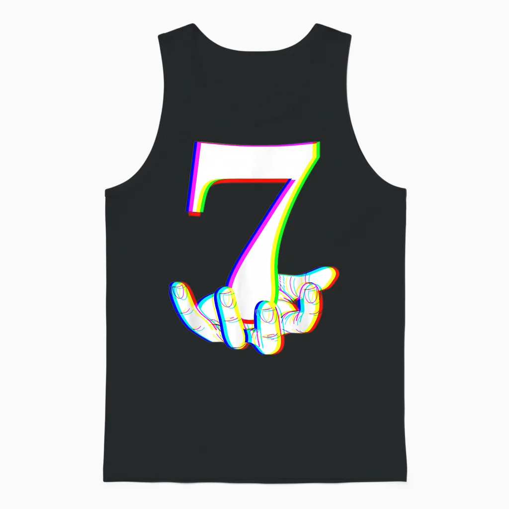 Funny 67 Six Seven Meme Couple Matching Halloween Costume Unisex Tank Top in Black
