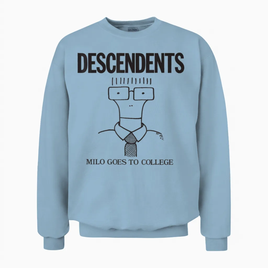 Descendents β Offizieller Merchandise-Artikel β Milo Goes to College Unisex Sweatshirt in Light Blue