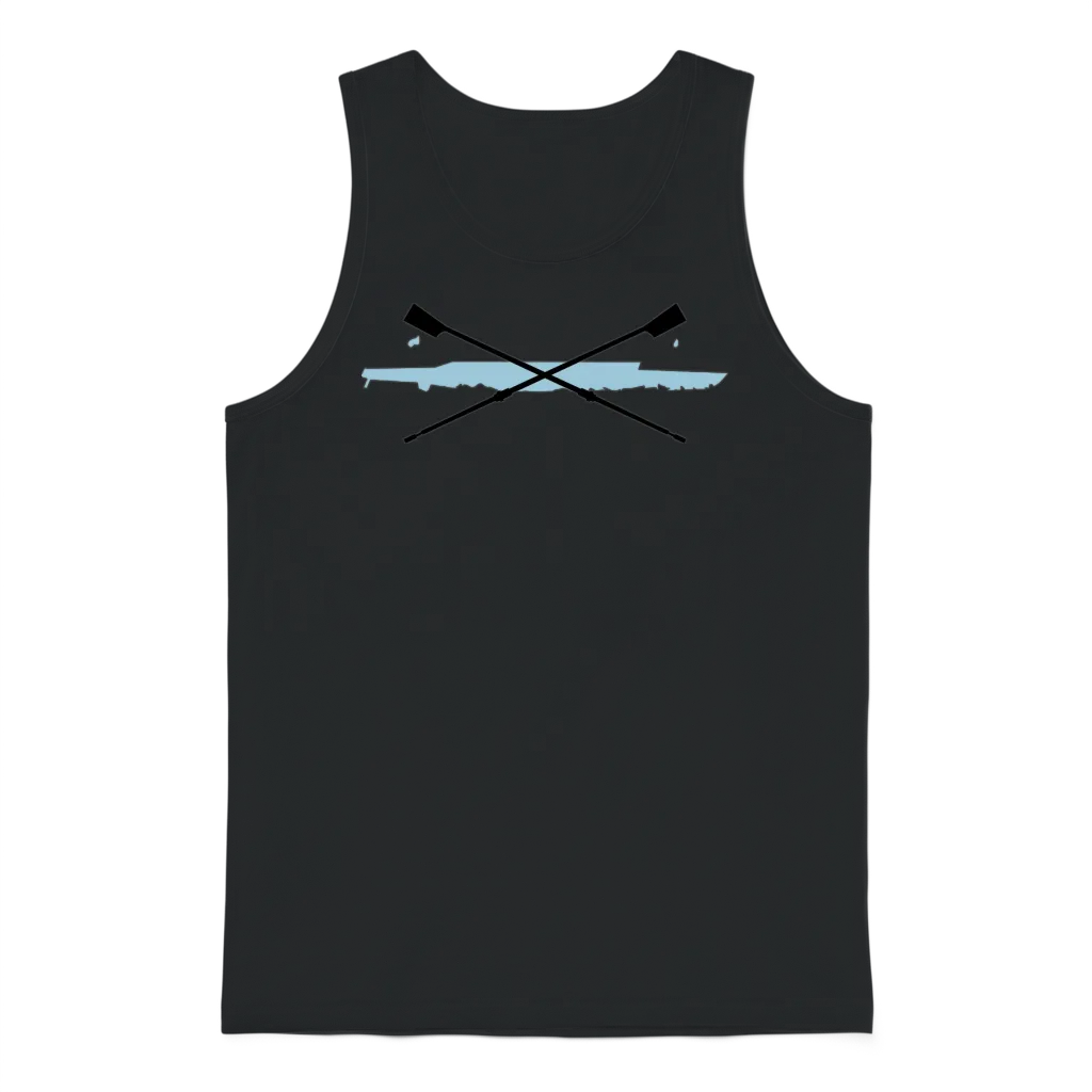 Rowing, Crew Unisex Tank Top - Black
