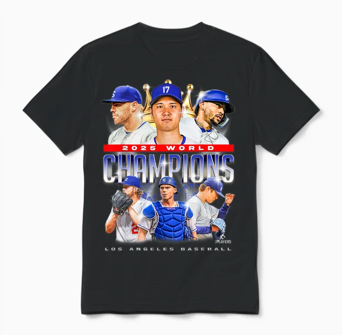 2025 World Champions | Los Angeles La Series Finals Merch Unisex T-Shirt in Black