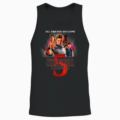 Stranger Things Season Five Unisex Tank Top - Black