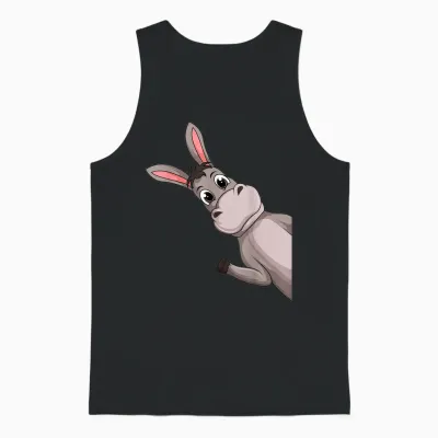 Esel Kinder Jungen Mädchen Unisex Tank Top - Black