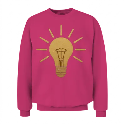 Golden Glow Lightbulb Unisex Sweatshirt - Heliconia
