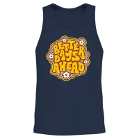 Retro Style Unisex Tank Top - Navy – 2
