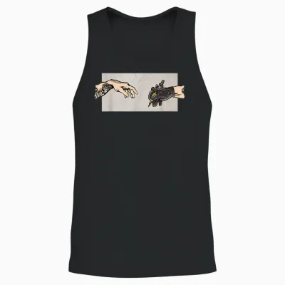Tattoo Gun Tattoo Artist Funny Tattoo T-Shirt, Black Unisex Tank Top - Black