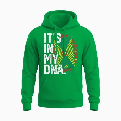 Grenada Roots Drapeau Empreinte Digitale Patriotique Unisex Hoodie - Irish Green