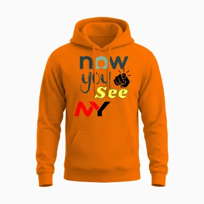 New Year Happy New Year Unisex Hoodie - Safety Orange