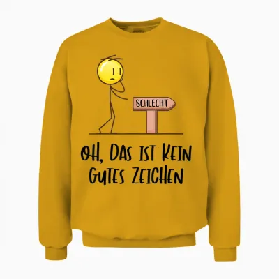 Funny Sayings Fun Cool Men Funny Saying Men's T-Shirt, White Unisex Sweatshirt - Gold