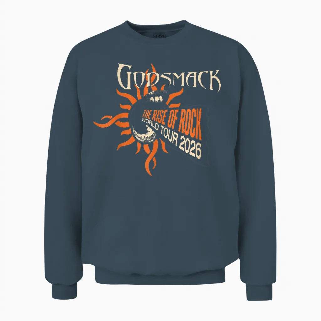 Godsmack the Rise of Rock Itin Unisex Sweatshirt in Dark Heather