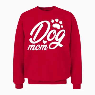 Dog Mom Unisex Sweatshirt - Red