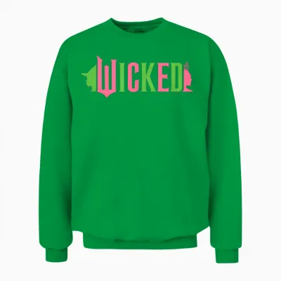 Wicked Pink & Green Unisex Sweatshirt - Irish Green