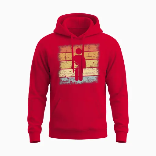 Coach Trainer Retro Unisex Hoodie in Red