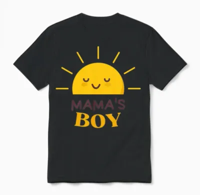 Mamas Boy Unisex T-Shirt - Black
