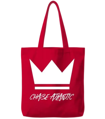 Chase Atlantic Large Crown Tote Bags - Red