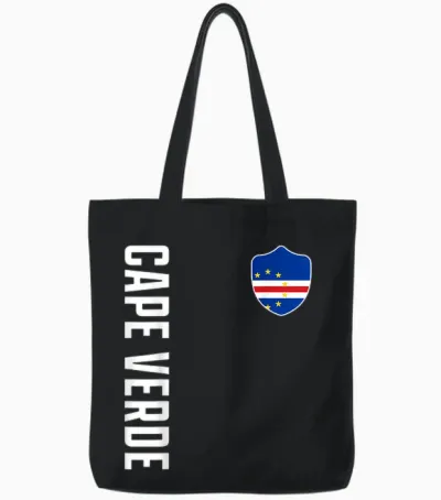 Kap Verde Flagge Heimat Fan Cabo Verde Morabeza Patriotisch Tote Bags - Black