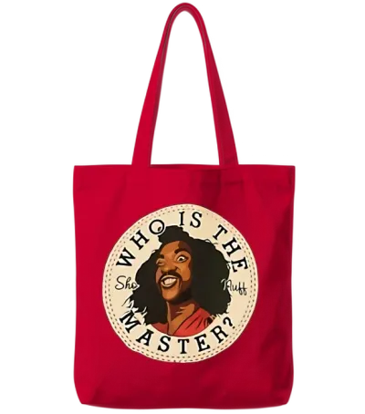 The Last Dragon Sho Nuff Who Is the Master Tote Bags - Red