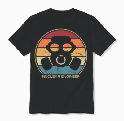 Retro Nuclear Power Plant Energy Uranium Nuclear Unisex T-Shirt - Black